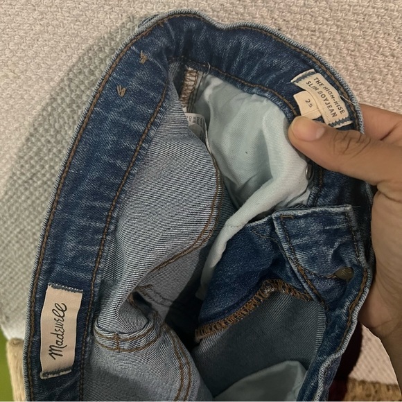 MADEWELL the high rise slim BOYJEAN blue size 25 - Picture 2 of 9